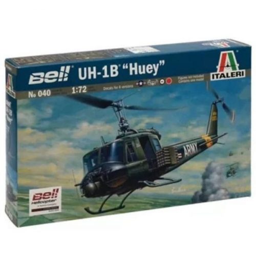 Italeri: UH-1B Huey helikopter makett, 1:72  0040s