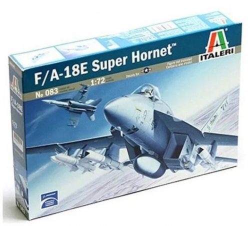 Italeri: F/A-18E Super hornet vadászbombázó makett, 1:72 0083s