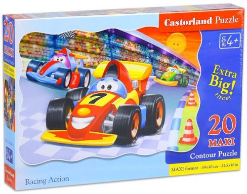 Castorland Maxi Puzzle - Versenyautók 20 db-os (C-02306)