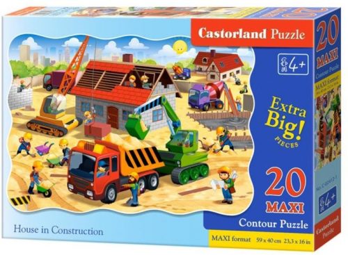 Castorland Házépítés 20 db-os maxi puzzle (C-02412)