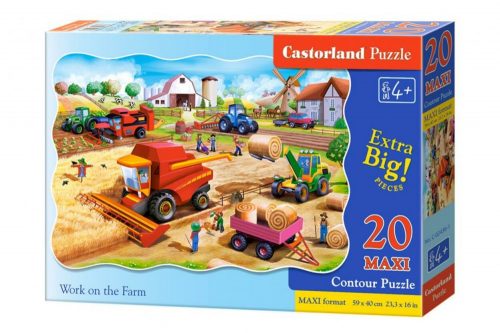 Castorland 20 db-os MAXI puzzle - Munka a farmon (C-02436)