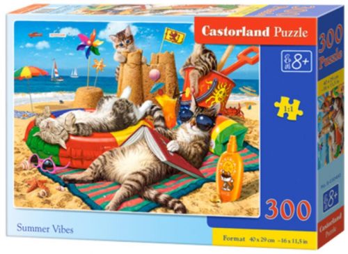 Castorland 300 db-os puzzle - Macskák vakációja (B-030460)