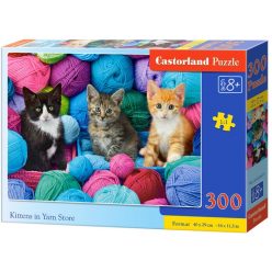   Castorland 300 db-os puzzle - Kiscicák a fonalboltban (B-030477)