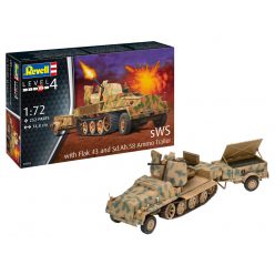   Revell sWS mit Flak-Aufbau als Sfl. mit 3,7cm Flak 43 (03293)