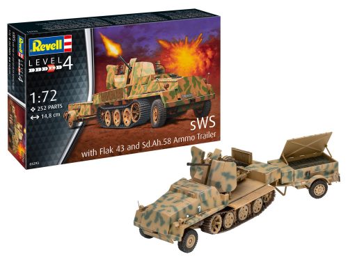 Revell sWS mit Flak-Aufbau als Sfl. mit 3,7cm Flak 43 (03293)