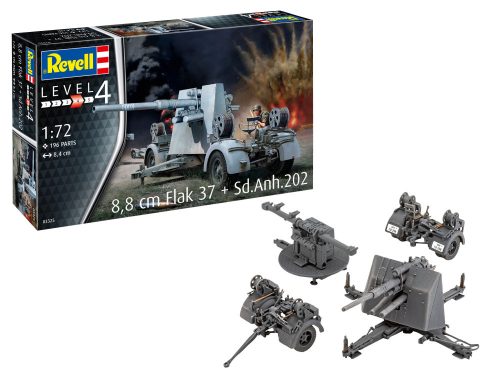 Revell 88 cm Flak 37 + Sd.Anh.202 1:72 (03325)