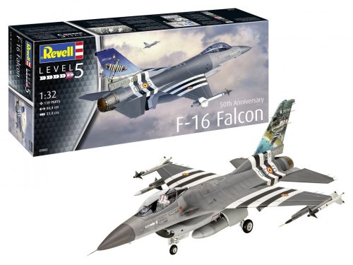 Revell F-16 Falcon 50th Anniversary 1:32 makett repülő (03802)