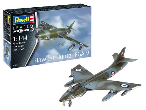 Revell Hawker Hunter FGA.9 1:144 makett repülő (03833)