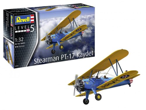 Revell Stearman PT-17 Kaydet 1:32 makett repülő (03837)