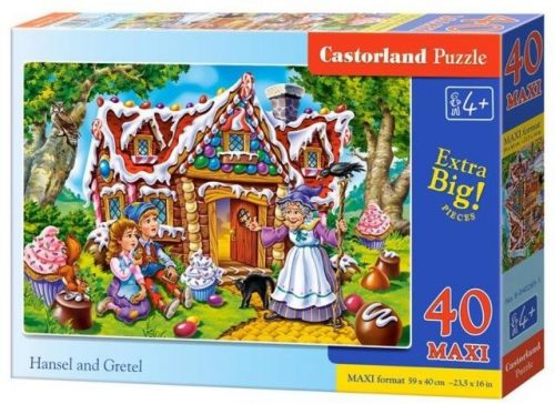 Castorland Maxi Puzzle - Jancsi és Juliska 40 db-os (B-040285)