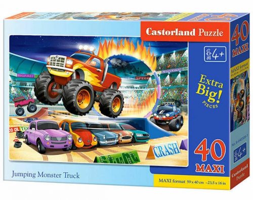 Castorland Jumping Monster Truck maxi puzzle 40 db-os (040308-1)