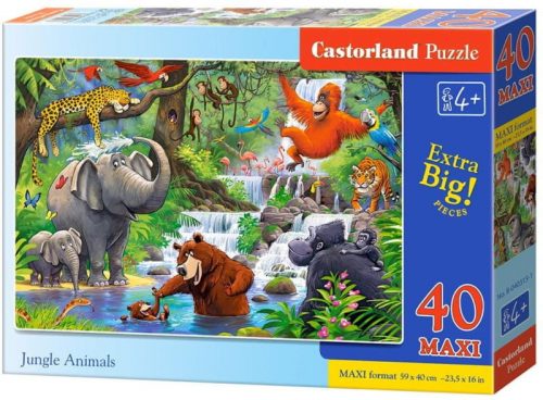 Castorland Dzsungel állatok maxi puzzle 40 db-os (040315-1)