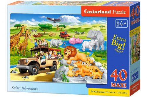 Castorland 40 db-os MAXI puzzle - Szafari kaland (B-040322)