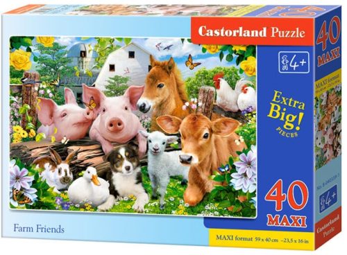 Castorland 40 db-os MAXI puzzle - Farm Friends (B-040339)