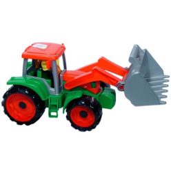   LENA Markolós traktor homlokrakodóval, sofőrrel 33cm (04407)