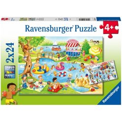   Ravensburger Puzzle 2x24 db Szabadidő a tengerparton (05057)