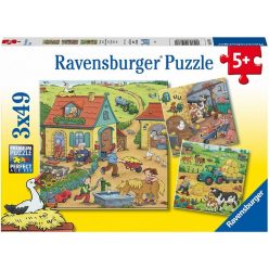 Ravensburger: Puzzle 3x49 db - Élet a farmon (05078)