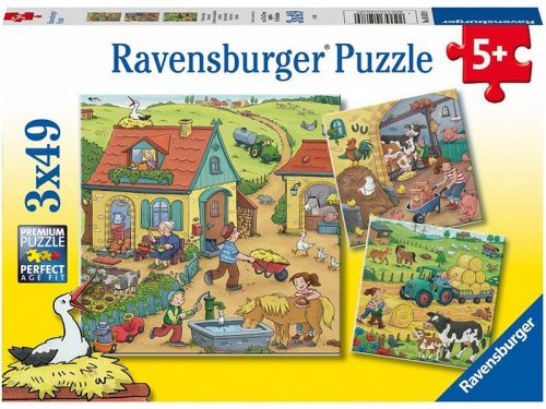 Ravensburger: Puzzle 3x49 db - Élet a farmon (05078)