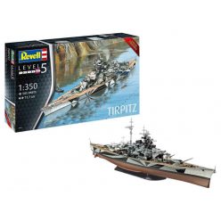   Revell German Battleship WWII Tirpitz 1:350 makett hajó (05096)