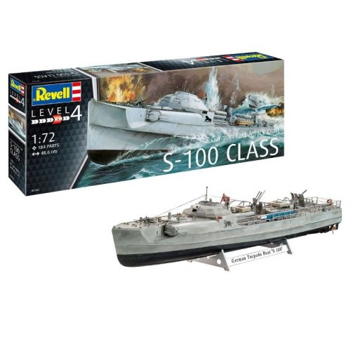 Revell German Fast Attack Craft S-100 1:72 makett hajó (05162)