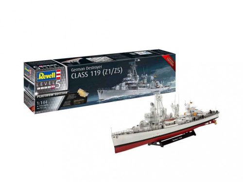 Revell German Destroyer Class 119 (Z1/Z5) 1:144 (05179) hajó makett