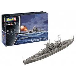 Revell Battleship Gneisenau 1:1200 makett hajó (05181)