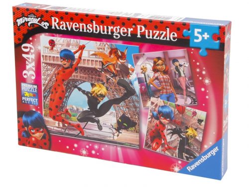 Ravensburger Puzzle 3x49 - Hős katicabogár (05189)