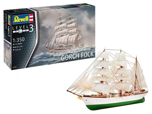 Revell Gorch Fock 1:350 makett hajó (05432)