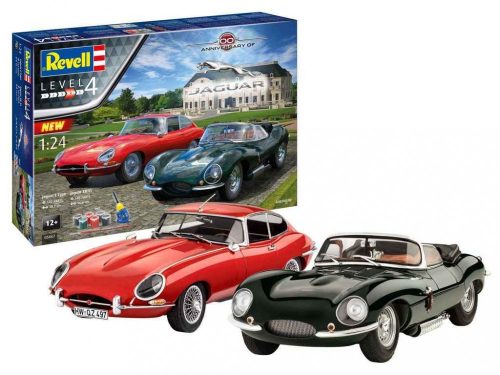 Revell Gift Set 100 Years Jaguar 1:24 makett autó (05667)