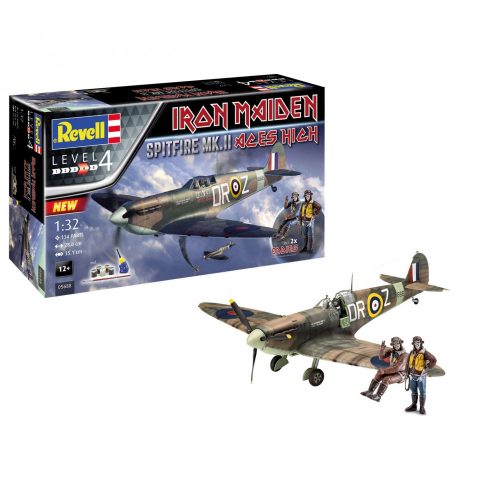 Revell Gift Set Spitfire Mk.V Iron Maiden 1:32 makett készlet festékkel és kiegészítőkkel (05688)