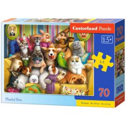   Castorland 70 db-os puzzle - Játékos kiskedvencek (B-070176)