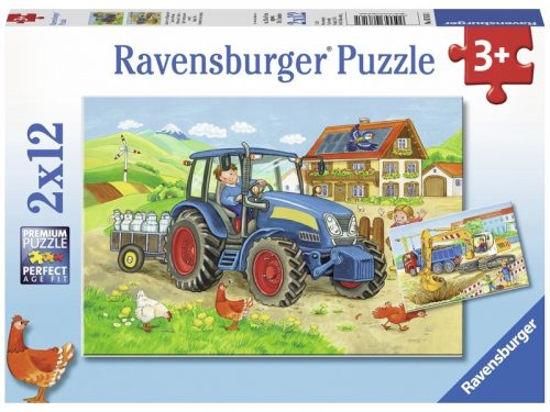 Ravensburger Dolgos mindennapok 2 x 12 db puzzle (07616)