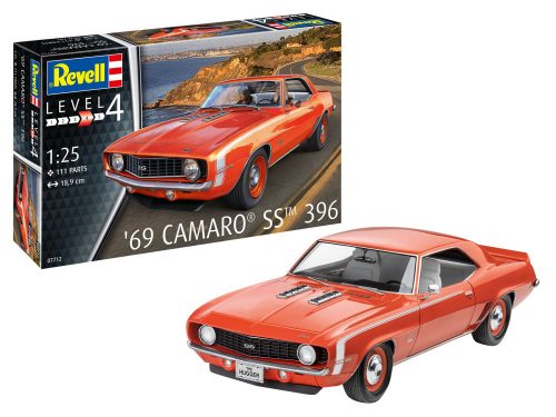 Revell 69 Camaro SS 1:25 makett autó (07712)