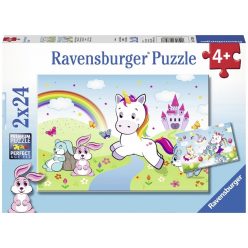 Ravensburger Csodás unikornisok 2 x 24 db puzzle (07828)