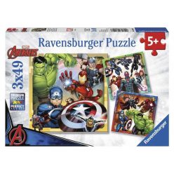 Ravensburger: Puzzle 3x49 db - Marvel hősök (08040)