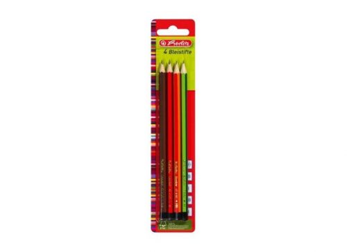 Herlitz Ceruza / 4 db H, HB, B, 2B Scolair