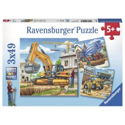 Ravensburger: Puzzle 3x49 db - Óriási munkagépek (09226)