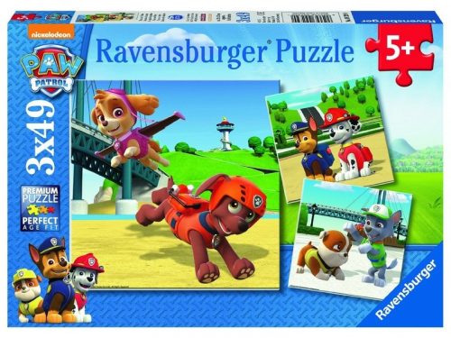 Ravensburger: Mancs őrjárat 3 x 49 darabos puzzle (09239)