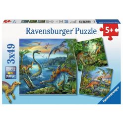 Ravensburger: Dinoszauruszok 3 x 49 darabos puzzle (09317)