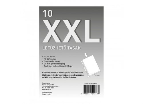 Herlitz XXL lefűzhető tasak 10 db A4 25mm