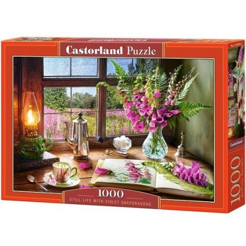 Castorland Csendélet lila virágokkal, Puzzle 1000 db C- 104345