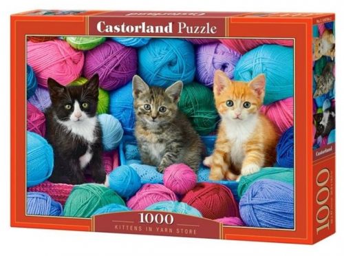 Castorland 1000 db-os puzzle - Cicák a fonalak között (C-104796)