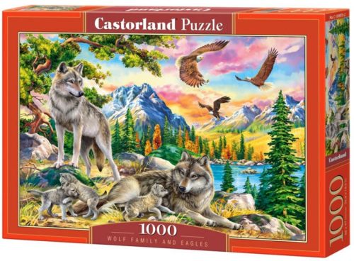 Castorland 1000 db-os puzzle - Farkas család és sasok (C-104970)