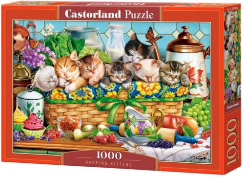 Castorland 1000 db-os puzzle - Szunyokáló cicák (C-105069)