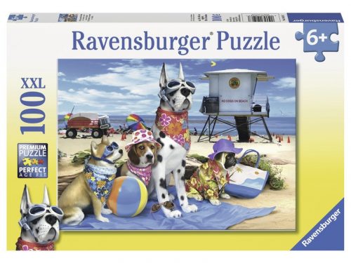 Ravensburger: Puzzle 100 db - Kutyák a strandon (10526)