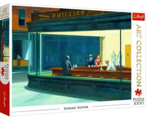 Trefl: Edward Hopper, Éjjeli baglyok puzzle - 1000 darabos (10747)