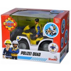   Simba Toys Sam, a tűzoltó: Rendőrségi quad Malcolm figurával (109251093038)