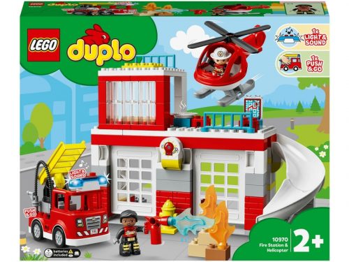 LEGO DUPLO Town 10970 Tűzoltóállomás és helikopter