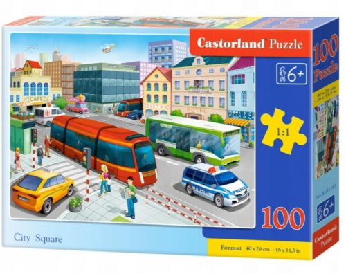 Castorland 100 db-os puzzle - A város főtere (B-111183)