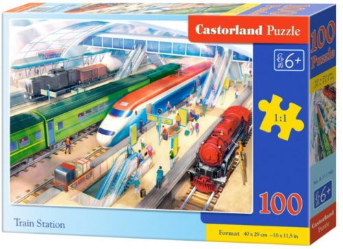 Castorland - Vasútállomás - 100 db-os puzzle B-111190